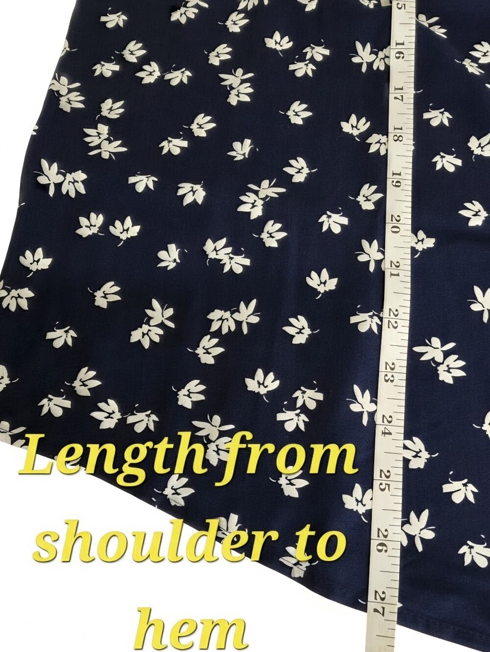croft & barrow Navy Floral Notch-Neck Sleeveless Camisole - Picture 7 of 9